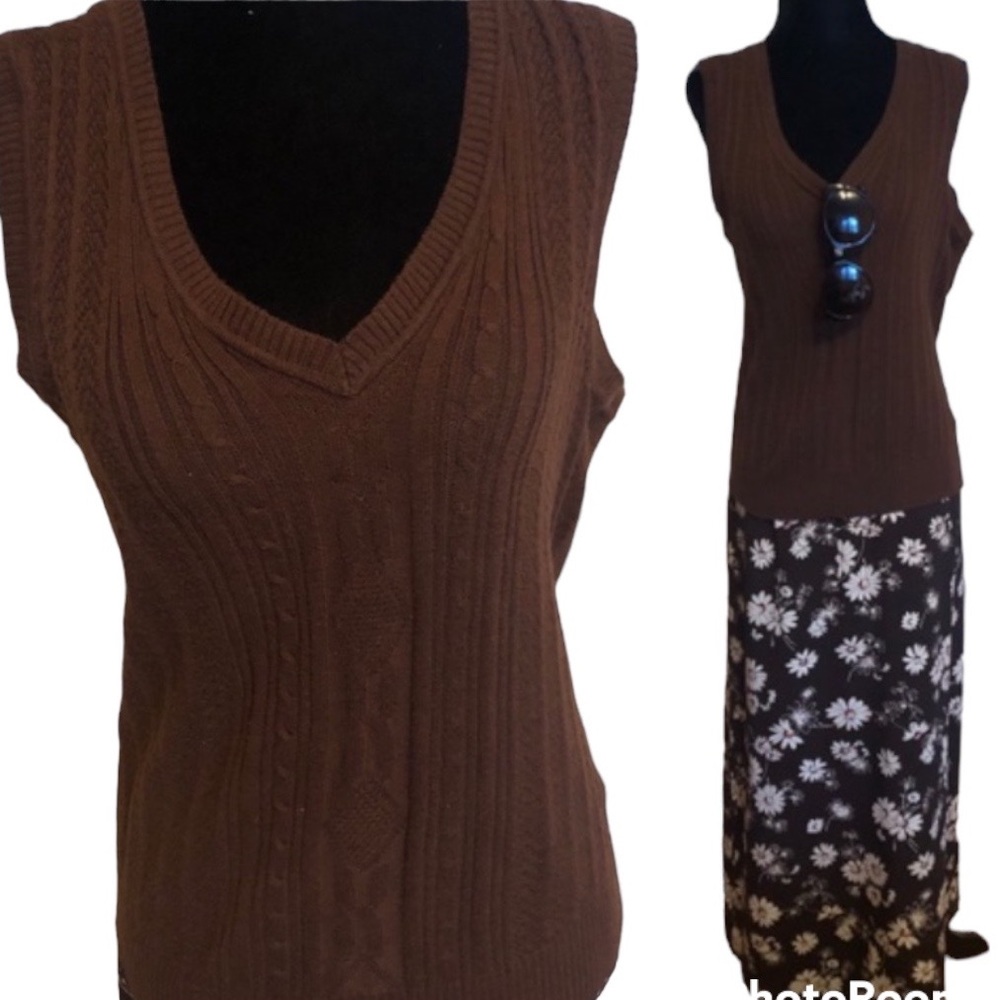 SAN FRANCISCO brown vest size medium